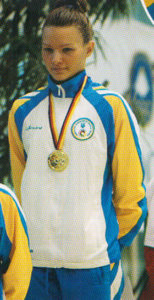 Наталя Корнієнко - заслужений майстер спорту України, чемпіонка Європи, срібна призерка чемпіонату світу з плавання